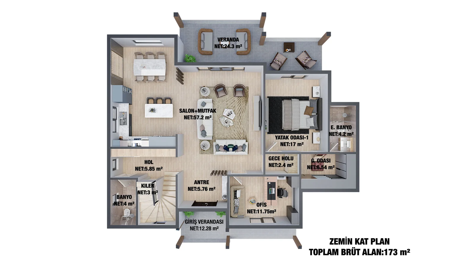 252M2   5+1 DUBLEKS - 15
