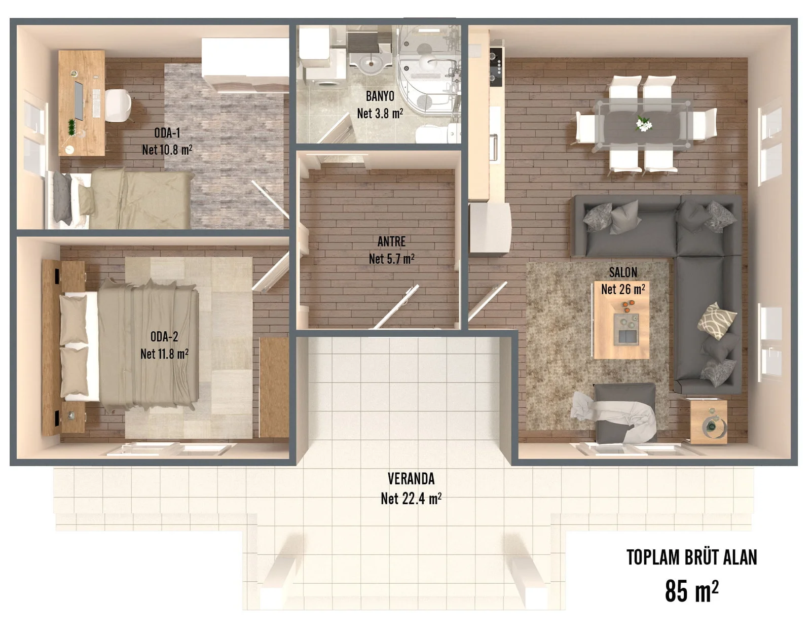 85M2 TEK KAT kapak görseli